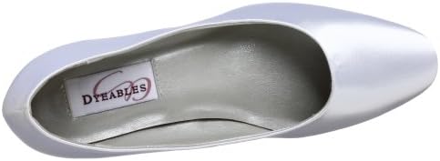 Dyeables Women's Abbey Pump,White,10 M | Image 4