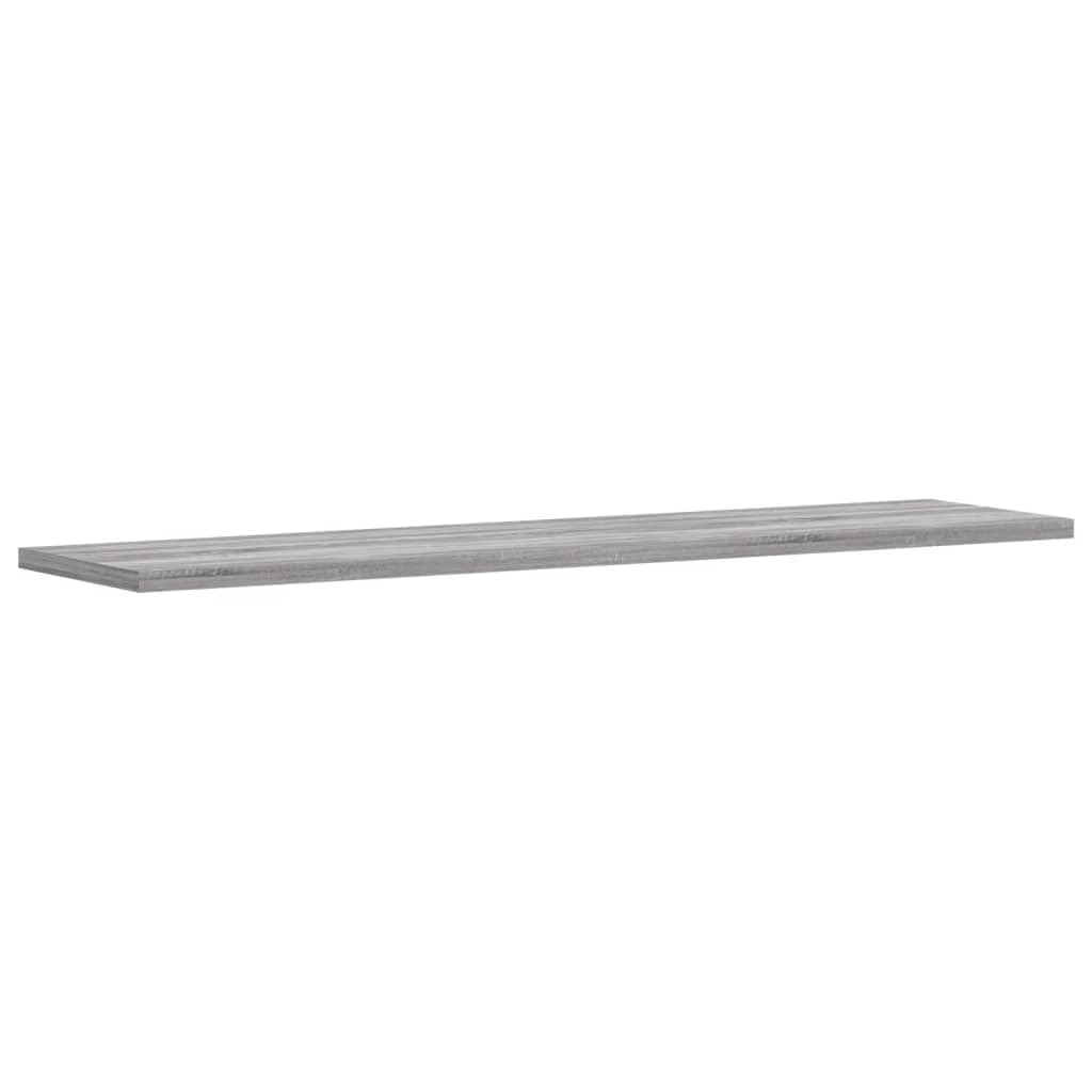 Wandregale 4 STK. Grau Sonoma 80x20x1,5 cm Holzwerkstoff, multifunktionales Regalsystem für Wohnzimmer Büro Kinderzimmer, Flexibles Steckregal zur Aufbewahrung und Ordnung