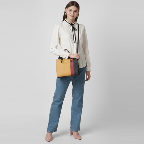 Image of Caprese Birdy Medium Satchel Bag for Women with Multiple Compartments, Adjustable & Detachable Strap | Versatile Shoulder, Crossbody & Handheld Bag for Work, Travel, and Everyday Use