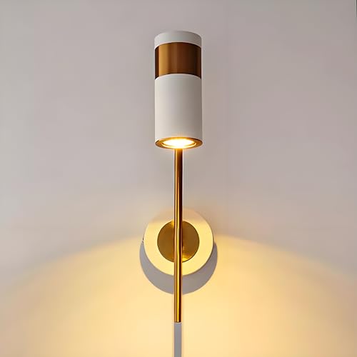 Lámpara de pared de 350 grados ajustable con tres tonos de luz para salón y pasillo 4