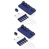 Support de câble magnétique de bureau - le support de câble magnétique possède plusieurs clips magnétiques amovibles pour une fixation facile des câbles, support de câble magnétique pour cordons