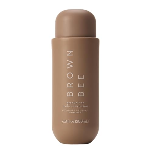 Brown Bee Gradual Tan Daily Moisturizer 200 ml – 4-in-1 Gradual Self Tanner with Hyaluronic Acid, Shea Butter, Jojoba Oil, Vitamin E & Red Tea