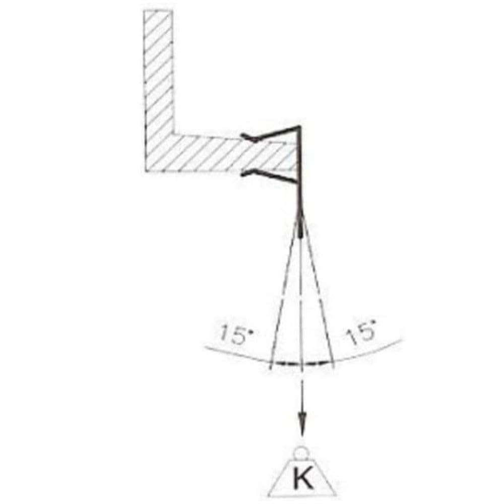 CLIP IN ACCIAIO PER FISSAGGIO SU TRAVE DI FERRO AD H (Per aletta da 4 a 10 mm)