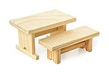 Maße Tisch ca. H 4 x B 4,3 x L 7,3 cm