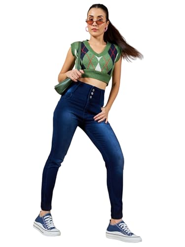 Image of Dolce Crudo Distressed High Rise Skinny Jeans for Women