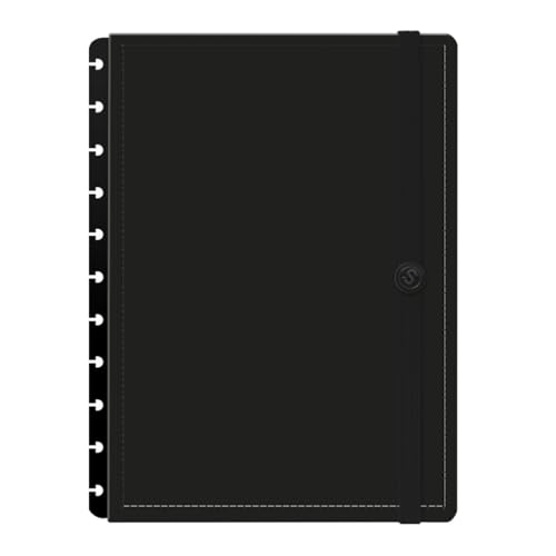 Capa e Contracapa Para Caderno Iscool Disc G Blackout Preto Fosco