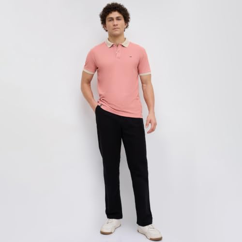 Image of Nostrum Mary Half Sleeve Polo T-Shirt with Two-Tone Collar, Stylish T Shirt for Men, Polo Tshirts for Men, Cotton T Shirt for Man, Casual Tshirt for Mens Boys