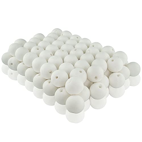 Cotton Balls A0010302 Lot de 100 boules de coton cellulose 30 mm Blanc 3 cm