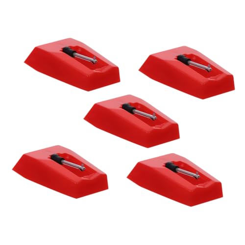 COSMEVIVI 5Pcs Gramophone Pickup Stylus Replacement Needles for Turntables Durable and Easy to Install Tone for Vinyl Records High Class and Materials