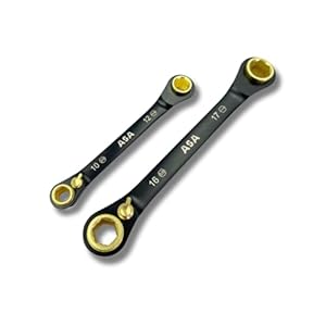 ASA 8-in-1 Stainless Steel 72-Tooth Bi-Directional Ratchet Wrench, Multi-Function Non-Slip Ratchet Wrench, Protects Bolts from Damage,super socket,universal socket,ratchet set(8in1 SET)