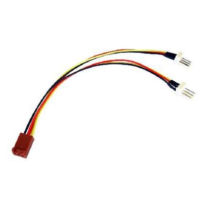 TARGET 3-Pin Fan (F) to 2 x 3-Pin Fan (M + M) 0.15m OEM Internal Splitter Cable