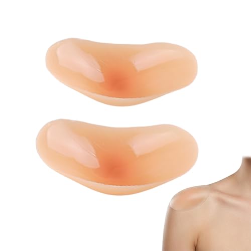 1 Par de Hombreras de Silicona para Mujer, Hombreras Mujer, Hombreras Autoadhesivas e Invisibles, Almohadillas de Hombro Reutilizables y Antideslizantes para Blazer, Vestidos y Camisetas