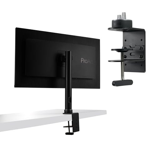 Image of ASUS ProArt Desk Mount Kit (ACL02) - Supports Most 24 inch to 34 inch Proart Displays, C-Clamp, Mounting Base, Ergonomic Adjustments, Clean Desk Setup, Free Up Desk Space, Quick and Easy Set-up, Minimal