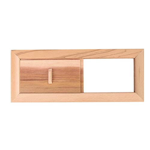 Grille d'aération bois de cèdre panneau ventilation porte équipement sauna