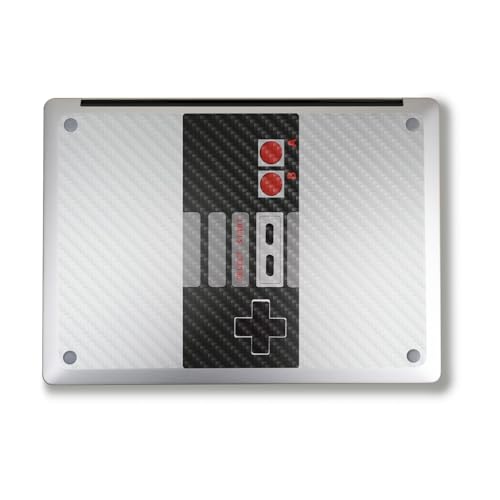 Image of Carbon Fiber Laptop Skin Compatible with Surface Laptop 7 15 inch (2024) - Retro Gamer 3 - Premium 3M Vinyl Protective Wrap Decal Cover - Easy to Apply | Crafted in The USA by MightySkins
