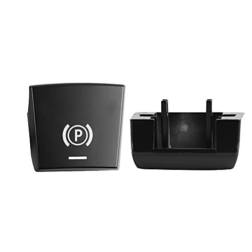 Ninice Car Parking Brake P Button Switch Cover for BMW 5 7 Series F10 F18 F30 520 523 730 Auto Parts Accessories (Style B), Black
