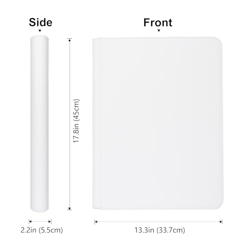Image of 16 Pocket Binder, Fits 1344 Trading Cards - Side Loading Ringless Album for TCG & Sports Cards - White