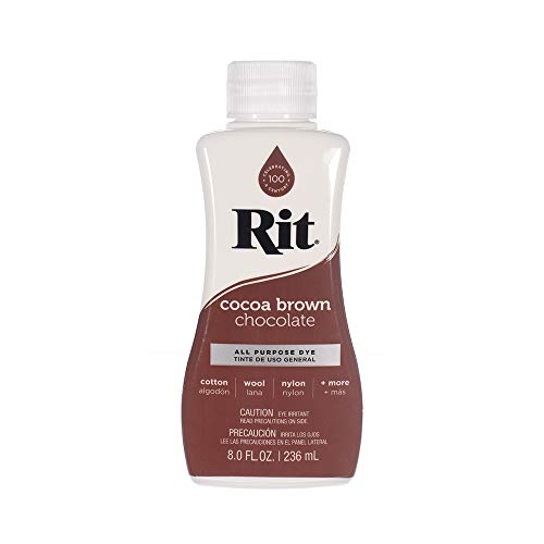 Rit Dye Liquid – Wide Selection of Colors – 8 Oz. (Cocoa Brown)