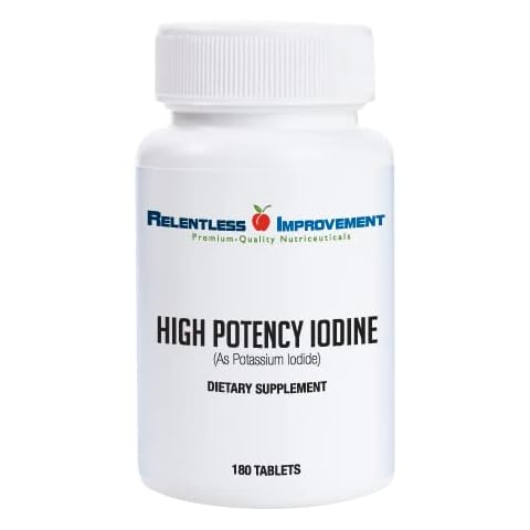 Relentless Improvement Potassium Iodide 180 Tablets Cover