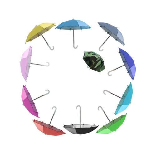 KIXZSAZ Fahrrad Lenker Handyhalter Regenschirm wasserdicht abnehmbar tragbar bunt Outdoor Reiten Sonnenschirm Zubehör