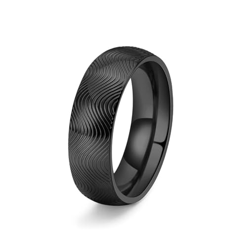 Anneau de motif d'onde unisexe réglable en style bohème minimaliste