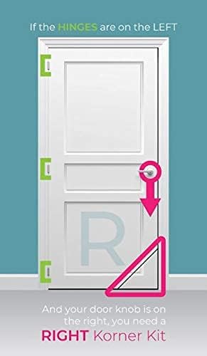 cat door hinge corner