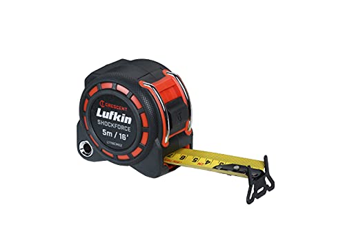 Lufkin L1116BCM Cinta métrica de doble cara (3 cm x 5 m, 30 m de caída) - Version de Hoja Negra