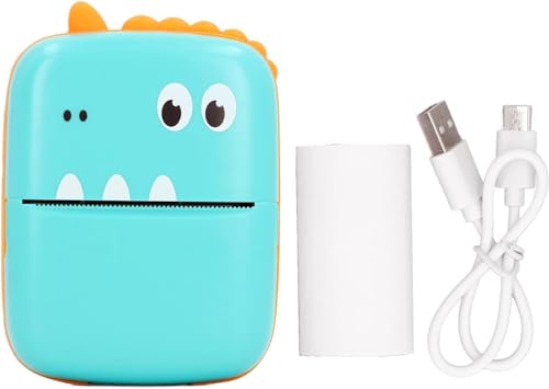 Image of Magicwand Dinosaur Inkless Portable Mini Thermal Bluetooth Printer Compatible with Any iOS & Android Mobile Device for Birthday Messages,Notes,Journal