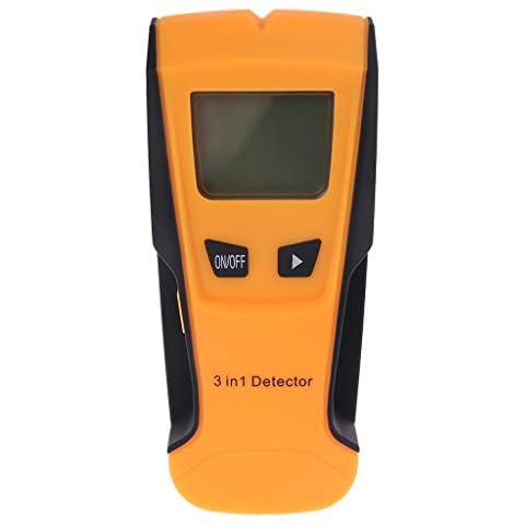 BIlinli Yellow TH210 Wall Thickness Gauge Without Battery Backlight Stud Metal AC Wire Scanner Wall Stud Finder Electronic Auto Calibration Cover