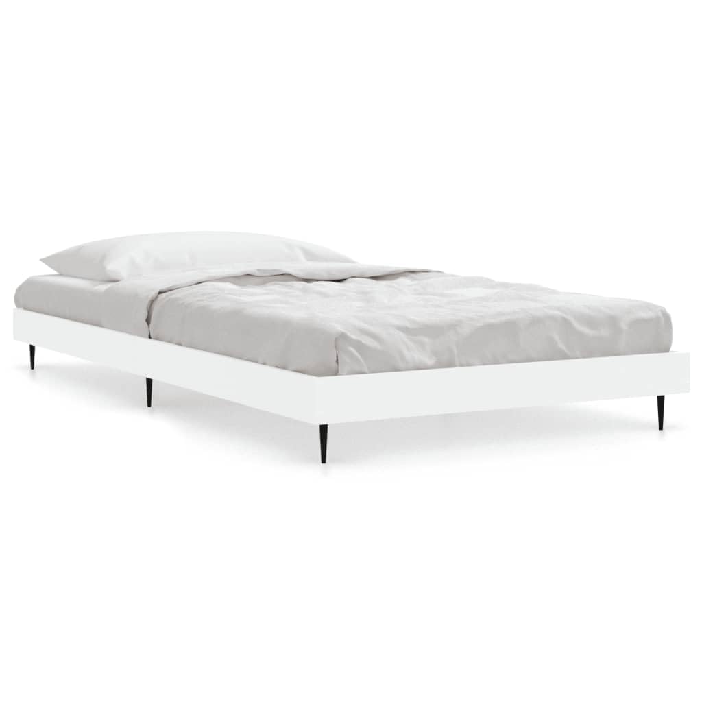 Hothingwell Rama łóżka bez materaca biała 90x200 cm Drewno Ingenierie