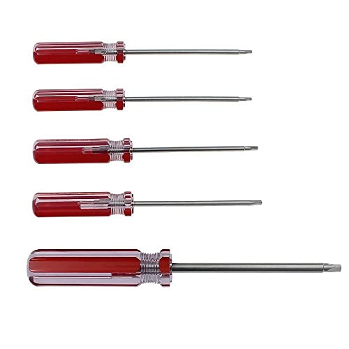 Fongmore Lot de 5 tournevis magnétiques à tête triangulaire 1,8 mm 2,0 mm 2,3 mm 2,7 mm 4,2 mm Kit d'outils de tournevis pour vis triangulaires pour la fixation de la batterie de jouets …