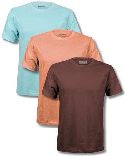 Image of Kingsted T-Shirts for Men Pack - Royally Comfortable - Super Soft Premium Fabric - Well-Crafted Classic Tee