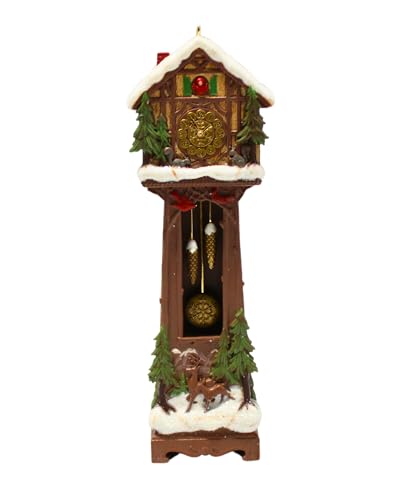 Hallmark QXC5077 Santa's Grandfather Clock 2014 Keepsake Club Ornament