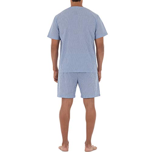 Fruit of the Loom mens Broadcloth Short Sleeve Pajama Set2