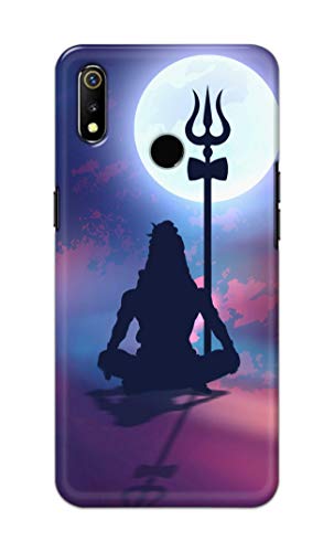 Image of Printed Hard Back Cover Case for Realme 3 | Realme 3i Back Cover (Lord Shiva) -1302