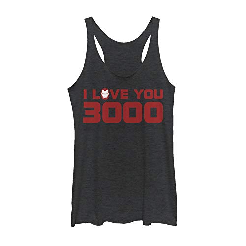 Débardeur Marvel Iron Man pour femme noir chiné coupe racerback XL