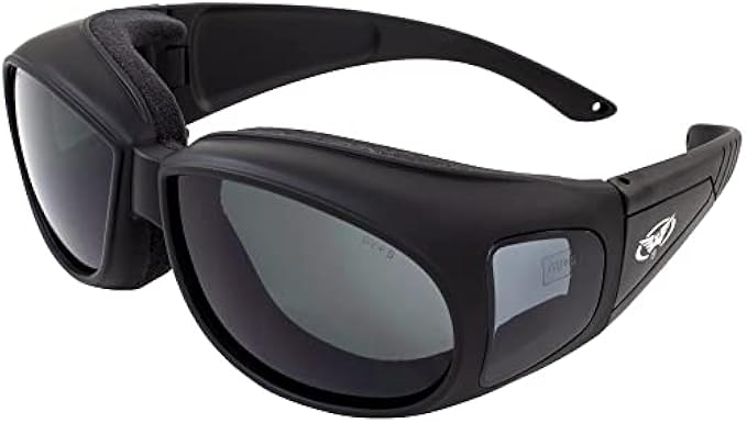 Global Vision Outfitter Padded Fit-Over Motorcycle Safety Sunglasses