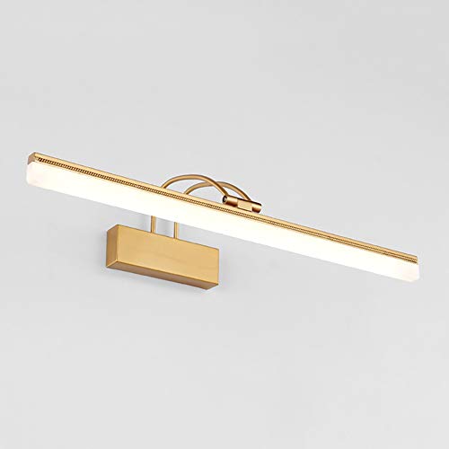 Verstellbar Led spiegelbeleuchtung, IP44 Wasserdicht Kabinett spiegelbeleuchtung Modren Wand spiegel vordere eitelkeit lichter - 39cm(15.4in)-Kupfer 8W Cover
