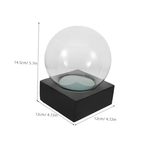 Kit para hacer bolas de nieve navideñas Veemoon con base de resina negra 3