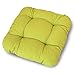 LILENO HOME 6er Set Stuhlkissen Grün (38x38x8 cm) - Sitzkissen für Gartenstuhl, Küche oder Esszimmerstuhl - Bequeme UV-beständige Indoor u. Outdoor Stuhlauflage als Stuhl Kissen