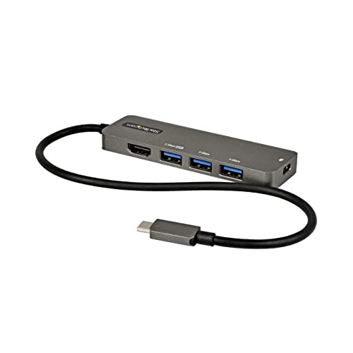 Mini Dock USB-C 5 en 1 HDMI 4K 60Hz compatible con Thunderbolt 3 Windows y macOS