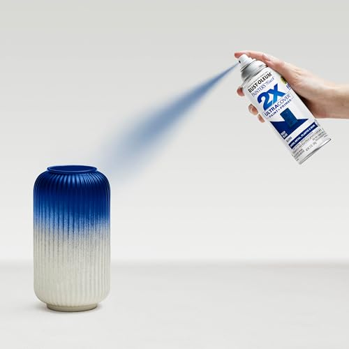 Image of Rust-Oleum Painter's Touch 2X Ultra Cover Spray Paint, Gloss Deep Blue | Indoor and Outdoor Surfaces (Metal, Wood, Plastic), Fast Dry, Durable, Sprays from Any Angle, Comfort Tip, Oil Based