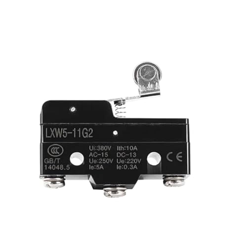 Interruptor de límite LXW5-11G2 con 3 terminales de tornillo para control de recorrido, 5 uds
