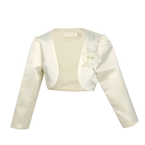 Image of iEFiEL Girls Long Sleeves Bolero Jacket Shrug Short Cardigan Sweater Dress Cover Up