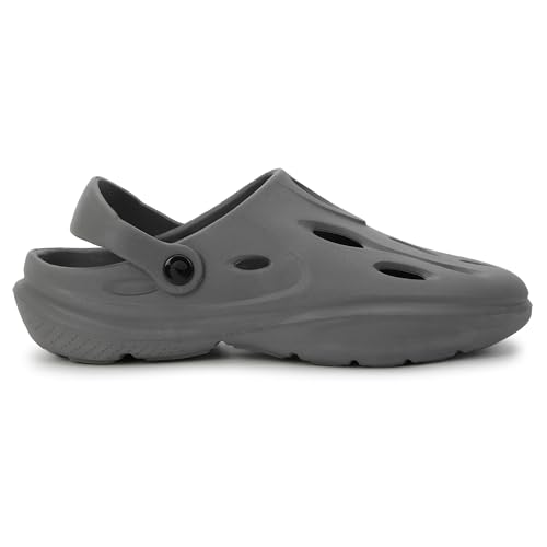 Image of CHUPPS Gator Clogs for Men | Lightweight EVA Clogs | Anti-Slip Sole | Cushioned Footbed | Breathable Ventilation | Adjustable Back Strap | Waterproof Casual Garden Clogs for Men