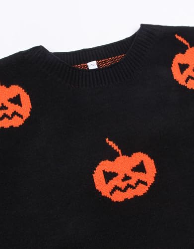 Image of Womens Cute Heart Sweater Crew Neck Long Sleeve Pullover Valentines Sweater