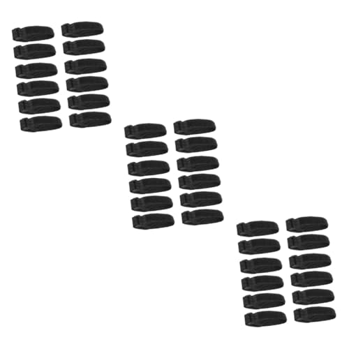 Angoily 36 piezas de correas reutilizables para gestión de cables debajo del escritorio con hebillas miniatura 1