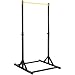 VEVOR Power Tower Dip Station, 8-Level Height Adjustable Pull Up Bar Stand, Multi-Function Strength Training Workout Equipment, Home Gym Fitness Dip Bar Station, 330LBS Weight Capacity, Black & Yellow