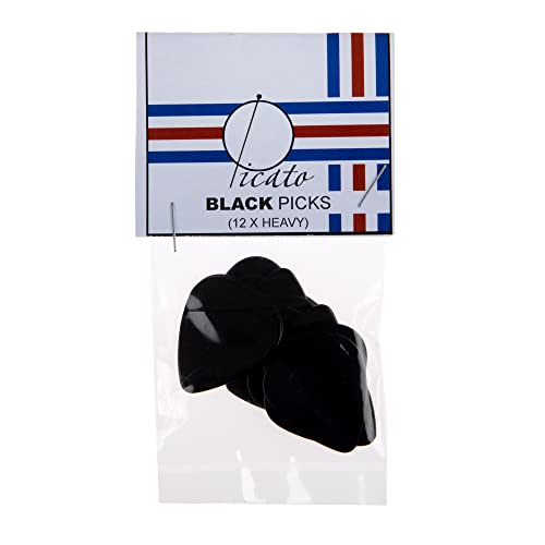 Picato Lot de 12 médiators fins Noir - Les Beatles, Paul McCartney, John Lennon, RIngo Starr, George Harrison Picato Lot de 12 médiators fins Noir – Image 3