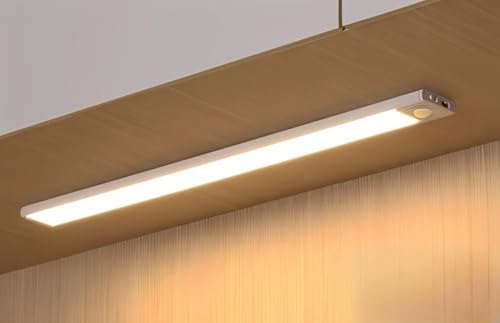 Luminária LED 40cm com Sensor de Movimento – Recarregável, Magnética, 3 Cores – A Febre do TikTok - BRANCA